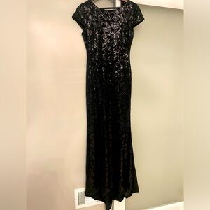 Calvin Klein black sequin dress